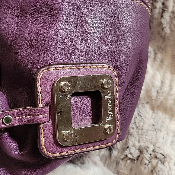 Tignanello purple shoulder handbag - Picture 2 of 9